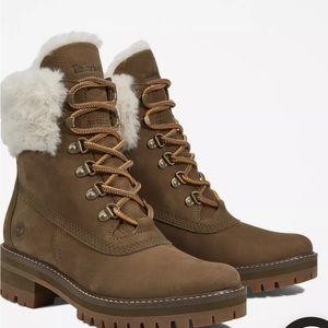 Brand New Brown Fur Timberland Boots